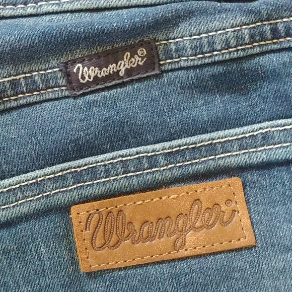 RARE Wrangler Premium Patch Retro Mae Jeans 👖Size 11 x 34 - Picture 4 of 10